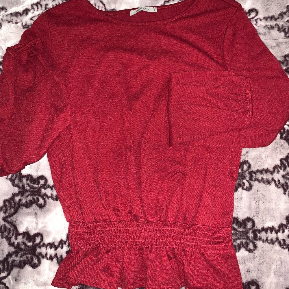 Maroon Blouse